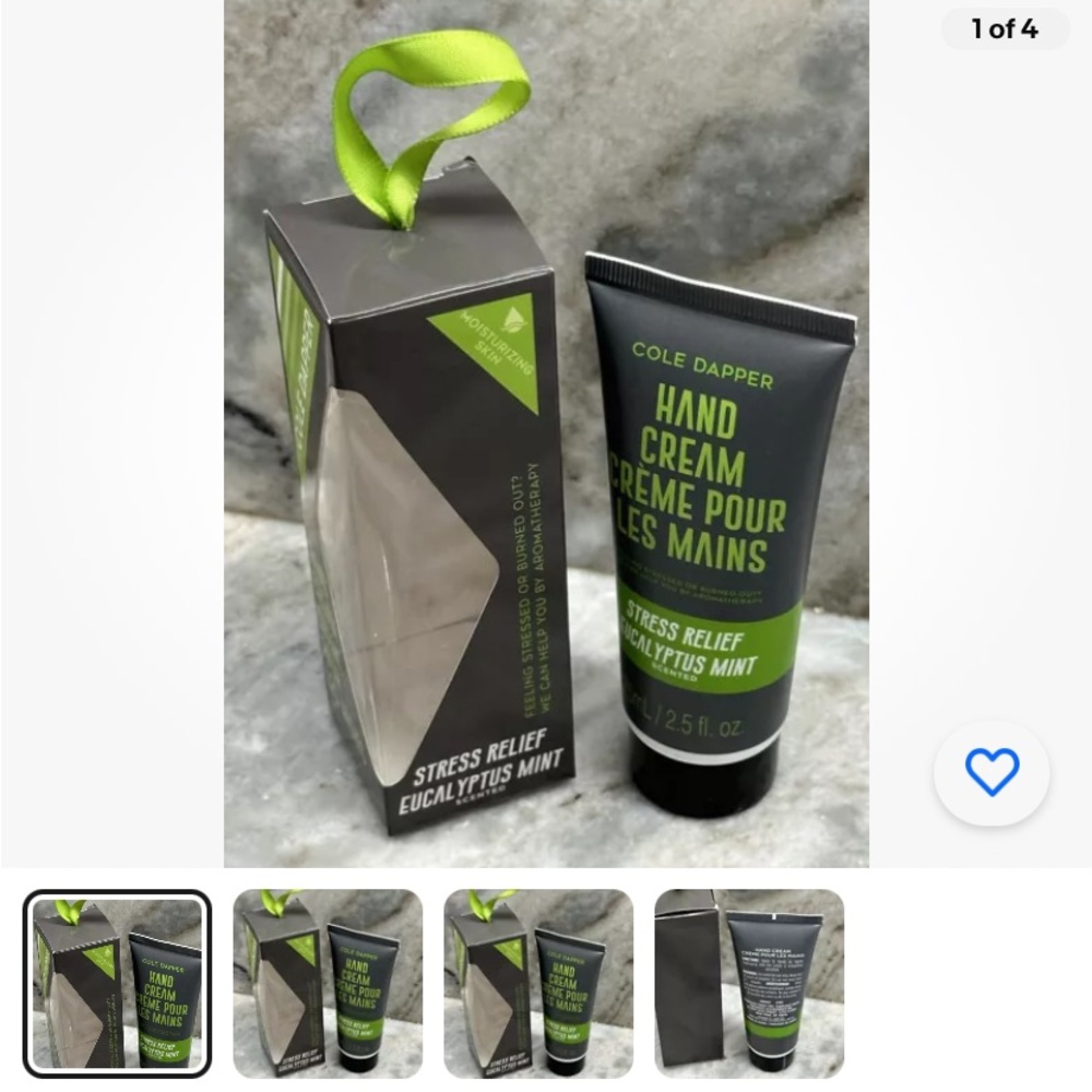 COLE DAPPER EUCALYPTUS MINT HAND CREAM